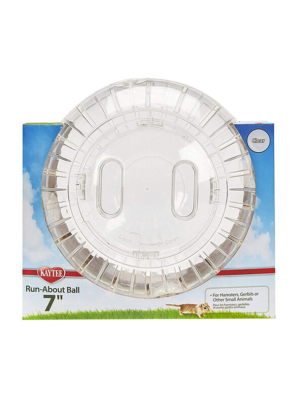 

Kaytee 17.8cm Transparent Hamster Ball Premium, Clear