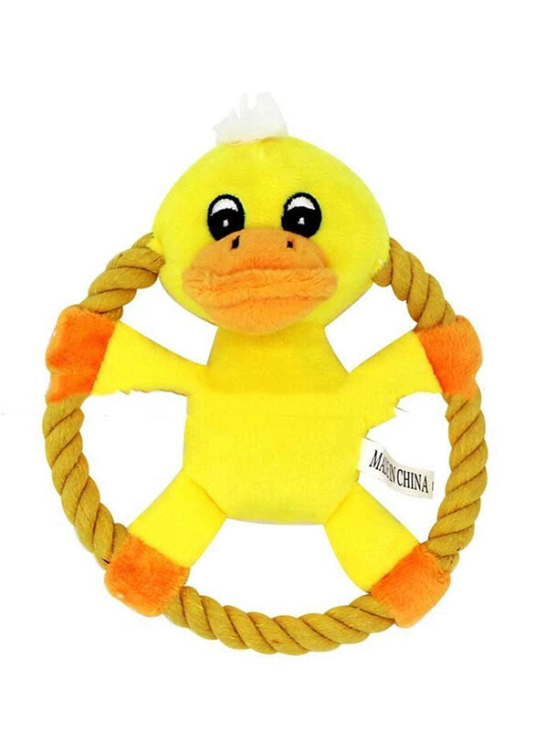 

Plush Pet Squeakz Spinnnerz Ducky/Piggy/Beary Dog Toy, Multicolour