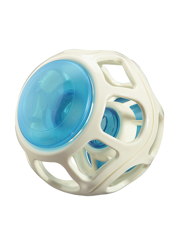 Jw Petmate Rockin Dog Treat Ball, White/Blue