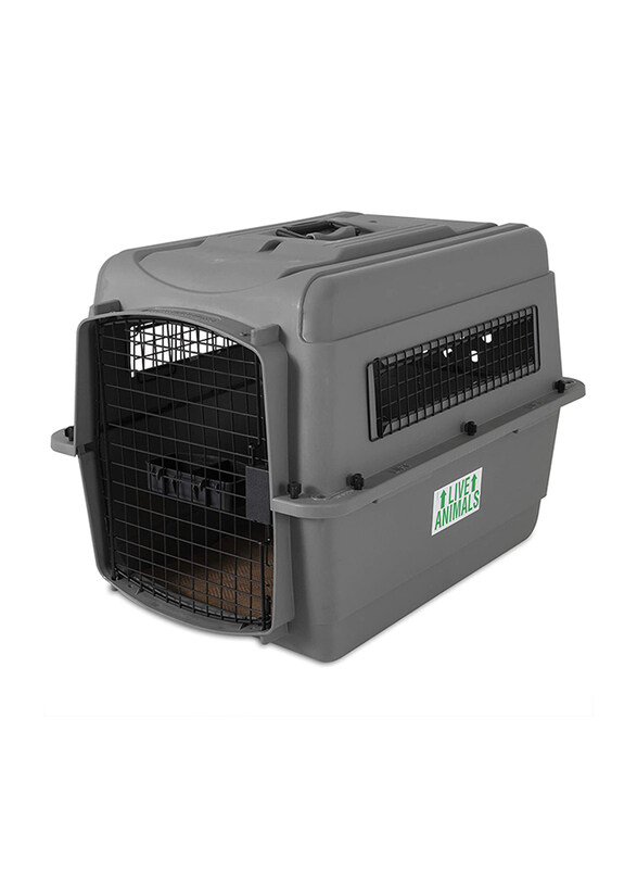 

Petmate Sky Kennel Dog Carrier, 28-Inch, Grey