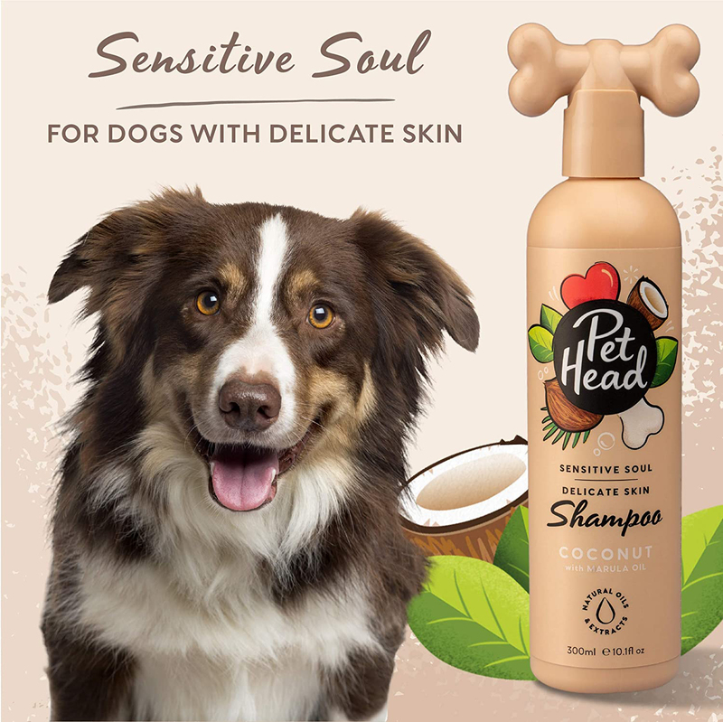 Pet Head Sensitive Soul Dedicate Skin Dog Shampoo, 300ml, Brown