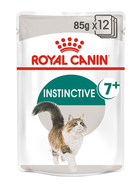 

Royal Canin Feline Health Nutrition Instinctive +7 Cat Gravy Wet Food, 12 Pouches x 85g