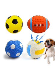 Crinkle Play Ball Dog Toy, Small, Multicolour