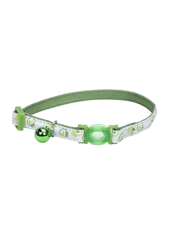 

Coastal Safe Glow in the Dark Adjustable Breakaway Cat Collar, Green