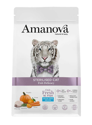 Amanova Dry Sterilised Cat Delicacy White Fish, 1.5 Kg