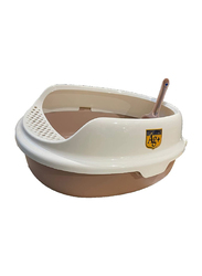 Nutrapet Small Open Cat Toilet, Brown