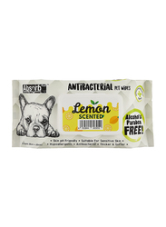 Absolute Pet Absorb Plus Antibacterial Pet Wipes with Lemon Scent, 80 Sheets, White