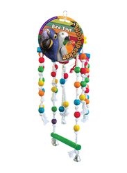 Woodpecker 68 x 22cm Lullaby With Bell Bird Toy, Multicolour