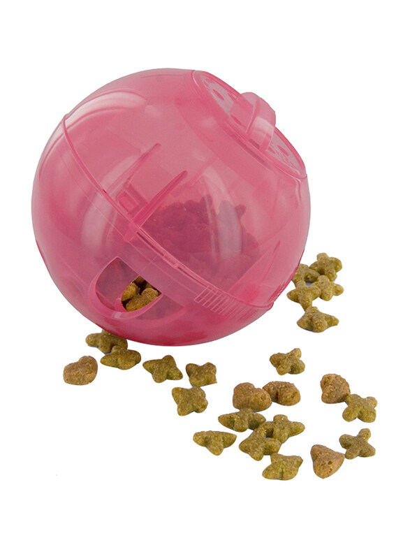

Pet Safe Slim Cat Food Dispenser Toy for Cat, Pink