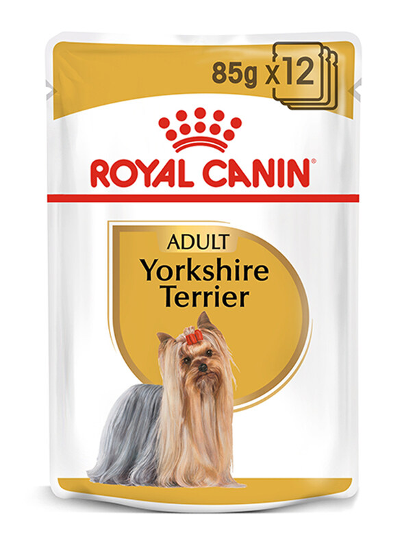 

Royal Canin Breed Health Nutrition Yorkshire Terrier Adult Dog Wet Food, 12 x 85g