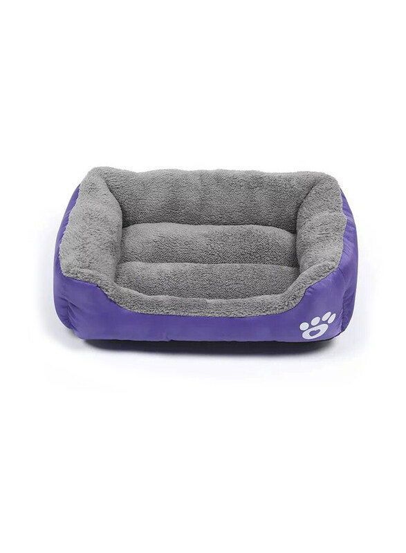 

Grizzly 54 x 42cm Square Dog Bed, Medium, Purple