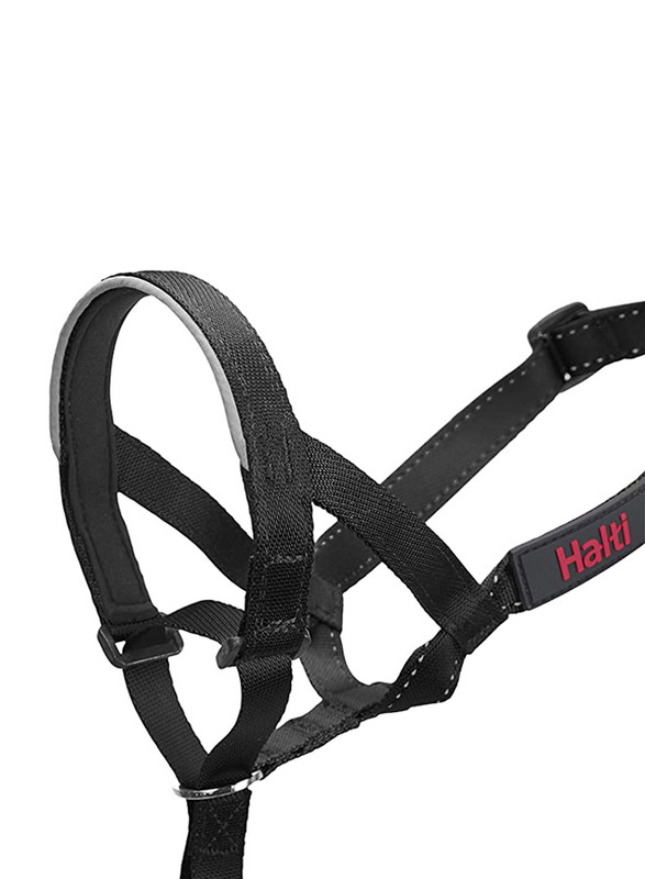 Halti Nylon Headcollar for Dogs, Size 3, Black