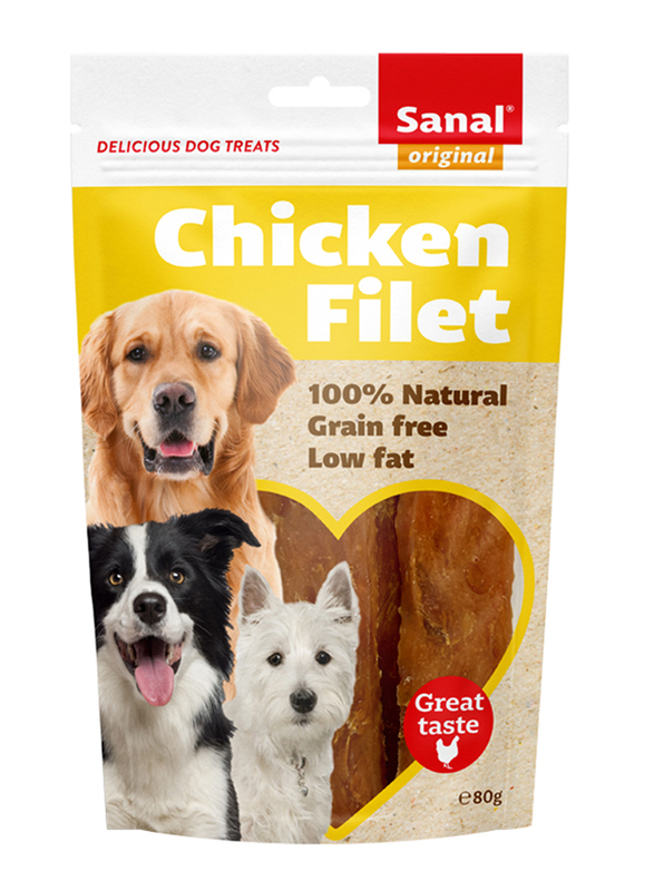 Sanal Chicken Filet Dog Dry Food, 80g