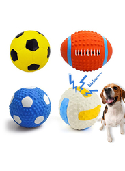 Crinkle Play Ball Dog Toy, Medium, Multicolour
