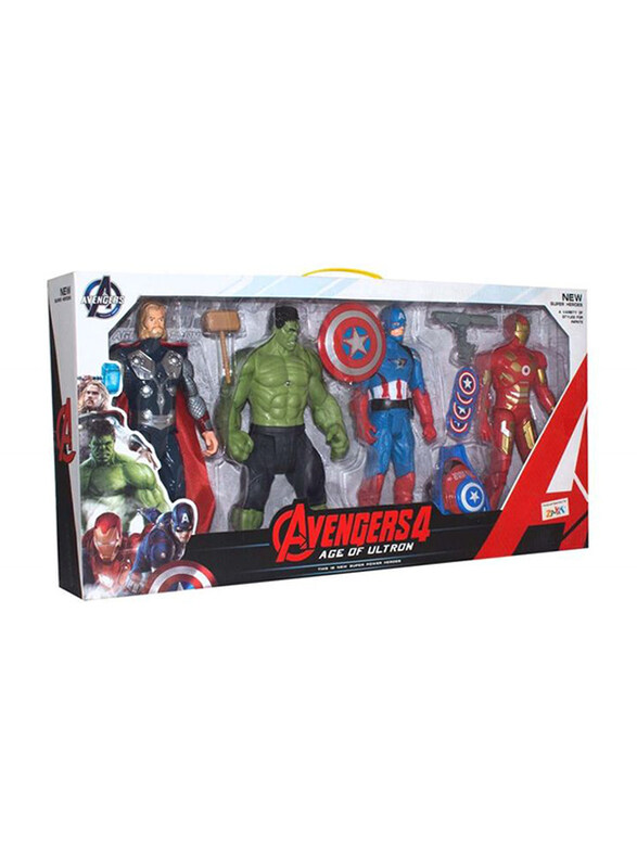 

Zayat Super Hero Avengers Action Figures Set, 4 Pieces, Ages 3+