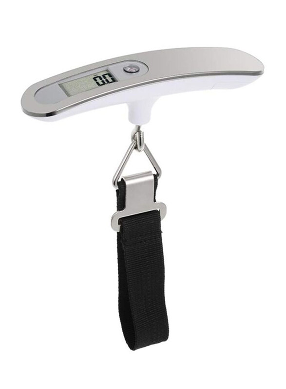 

Generic LCD Display Portable Digital Luggage Weighing Scale, Black/Silver