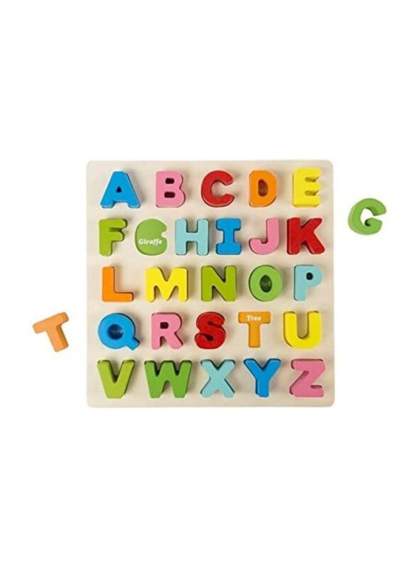 

Trademark Colourful Wooden Alphabet Puzzle Board