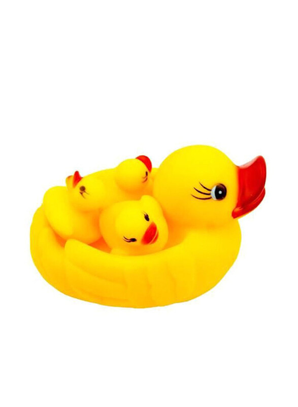 

Generic 4-Piece Mother And Baby Duck Family Bath Toy Set, Yellow