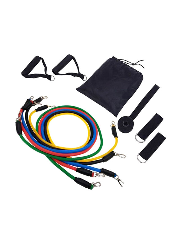 

Generic Fitness Resistance Bands Set, 11 x 42inch, Multicolour
