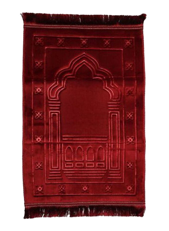 

Generic Prayer Rug Mat, 80 x 120cm, Red