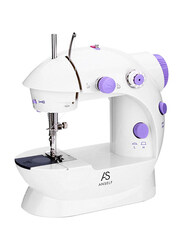 111261 Electric Sewing Machine, White/Purple