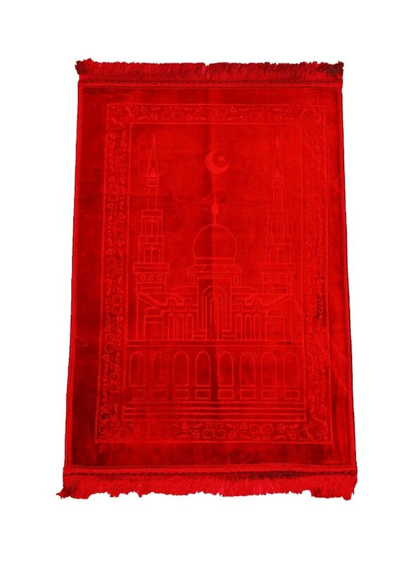 

Generic Printed Polyester Prayer Mat, 70 x 110 x 2cm, Red