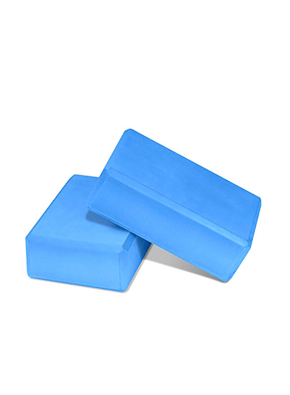

MoKo Eva Foam Yoga Exercise Bricks, 2 Piece, 4347394642, Blue