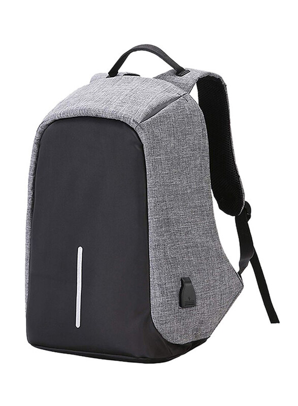 

Bobby Anti-Theft Backpack Bag with External USB Charging Port Unisex, Grey