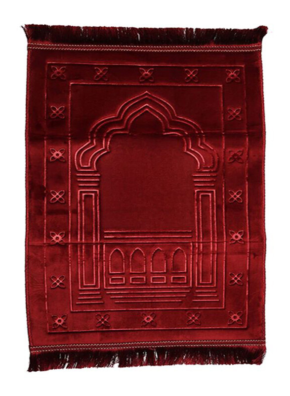 

Sundus Rug Mat For Prayer, 120 x 80cm, Maroon