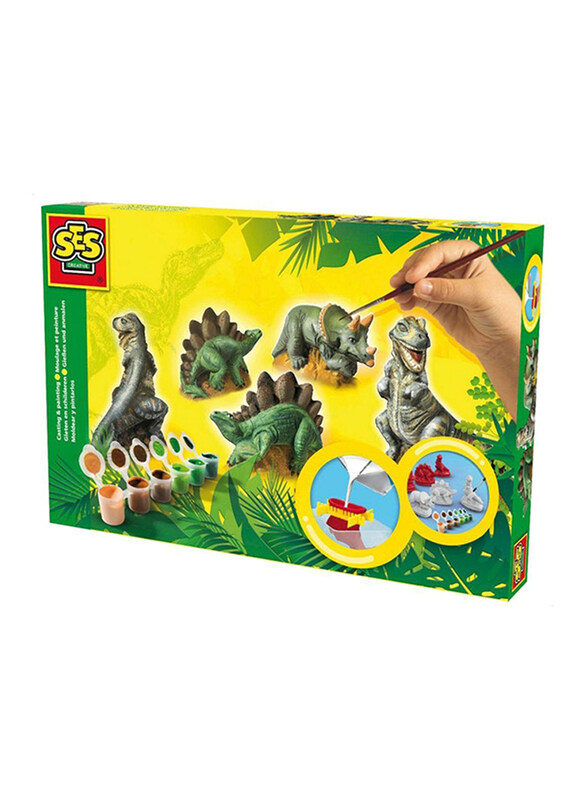 

Ses Dinosaurs Painting and Casting Crafts Playset, 30cm, 11 Pieces, Ages 5+
