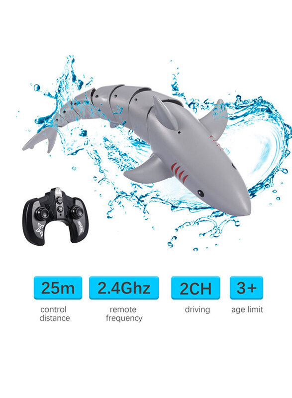 

Generic K23 Mini RC Shark Remote Control Toy, 35 x 17.8 x 19cm, Ages 5+