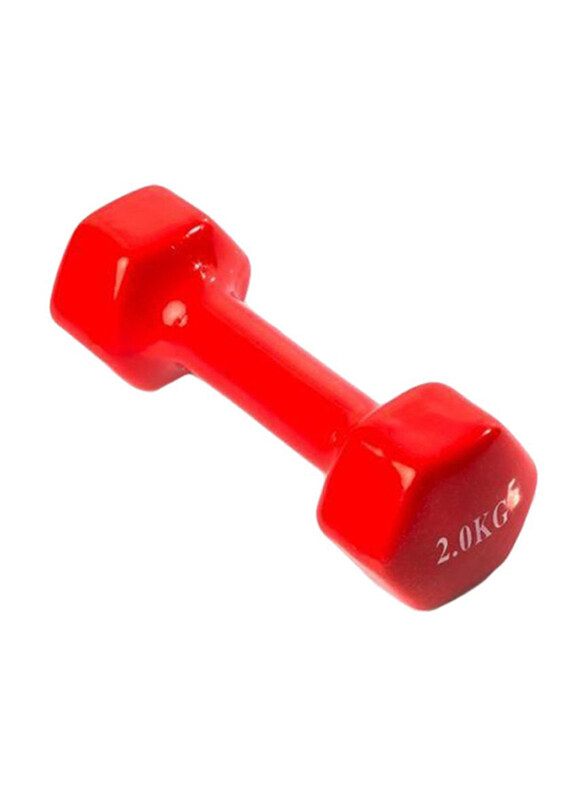 

Generic Vinyl Covered Dumbbell, 2KG, Red