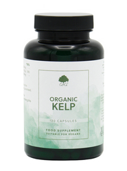G&G Vitamins Organic Kelp Supplement 500mg Kelp Ascophyllum Iodine per Capsules 120 Vegan Capsules