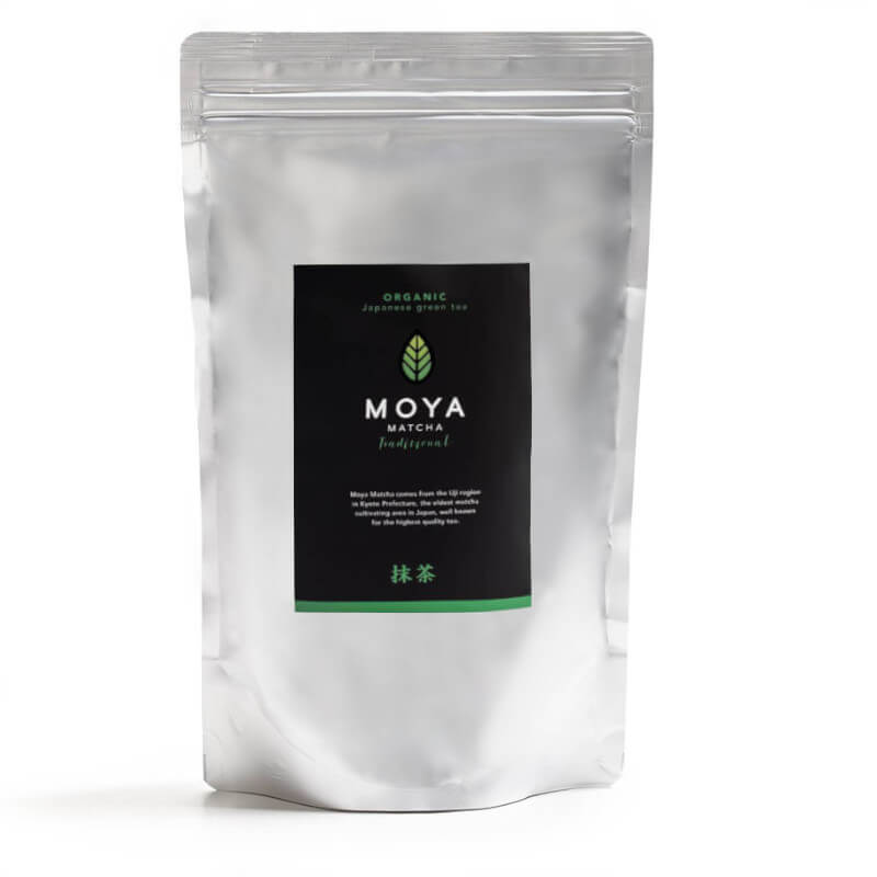 MOYA MATCHA Organic Tea Green Powder 250g Traditional Grade Perfect for Drinking with Water Lattes Smoothies and Lemonades