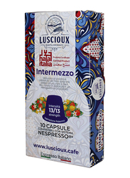 Luscioux Intermezzo Nespresso Compatible Coffee Capsules, 10 Capsules x 5.6g