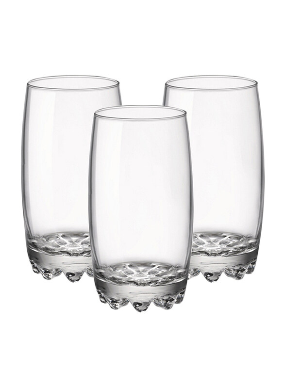 

Bormioli Rocco 415ml 3-Piece Galassia Long Glass Set, Clear