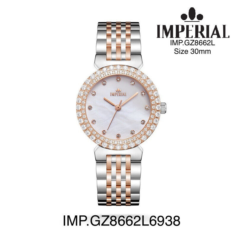 

Imperial Watches 2 Tone Rose Gold White MOP Dial