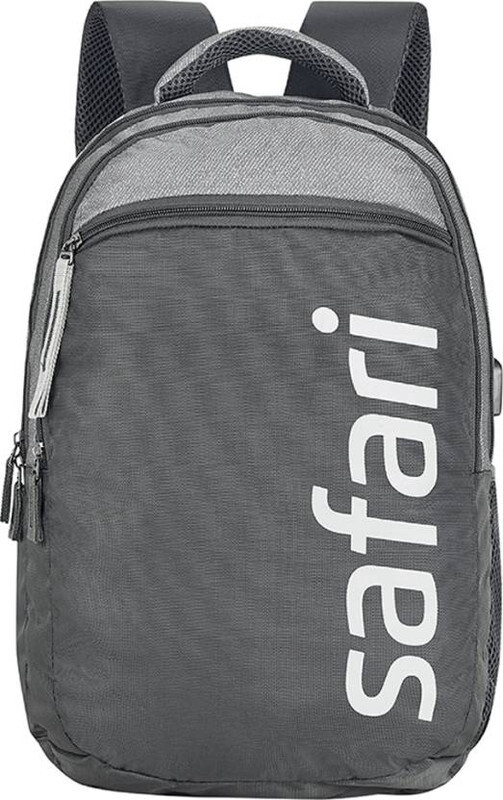 Safari Backpacks SPREEUSB 19" 2 compt Grey-USB