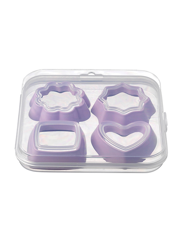 Gondol Plastic Biscuits Mould, Clear/Purple