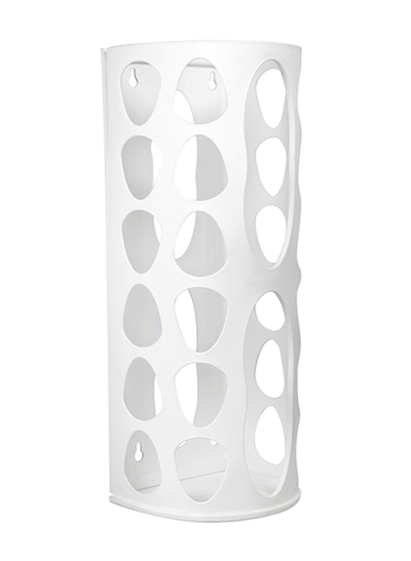 Gondol Plastic Bag Basket, White