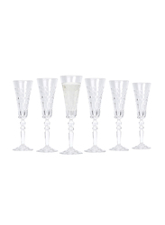 Rcr 160ml 6-Piece Marilyn Flute Champagne Glass Set, Clear