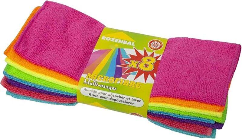 

Rozenbal Set Of 8 Microfibre Wipes