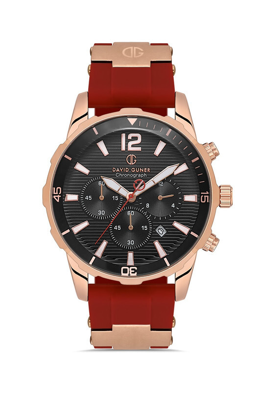 DAVID GUNER WATCH RG / Black / Red