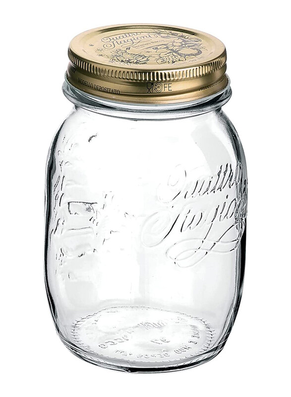 

Bormioli Rocco Quattro Stagioni Jar, 0.5 Litre, Clear/Brown