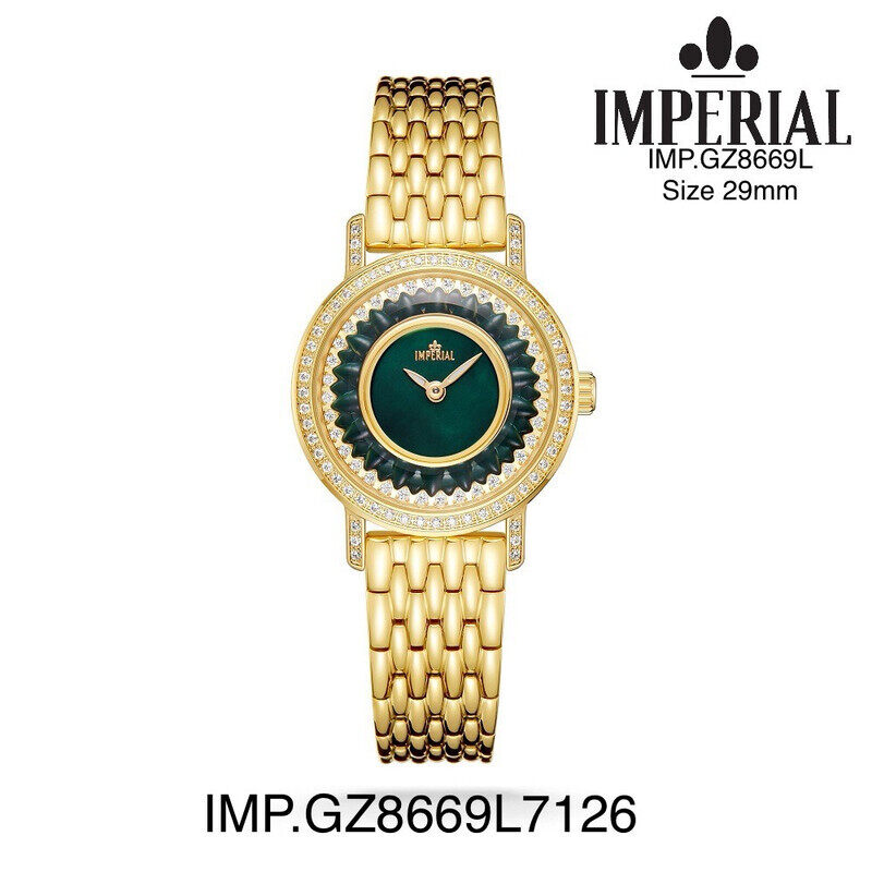 

Imperial Watches Gold Plated Green MOP Dial