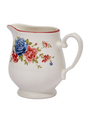 Claytan 210ml Cottage Roses Ceramic Creamer, CLA.CR022477, White