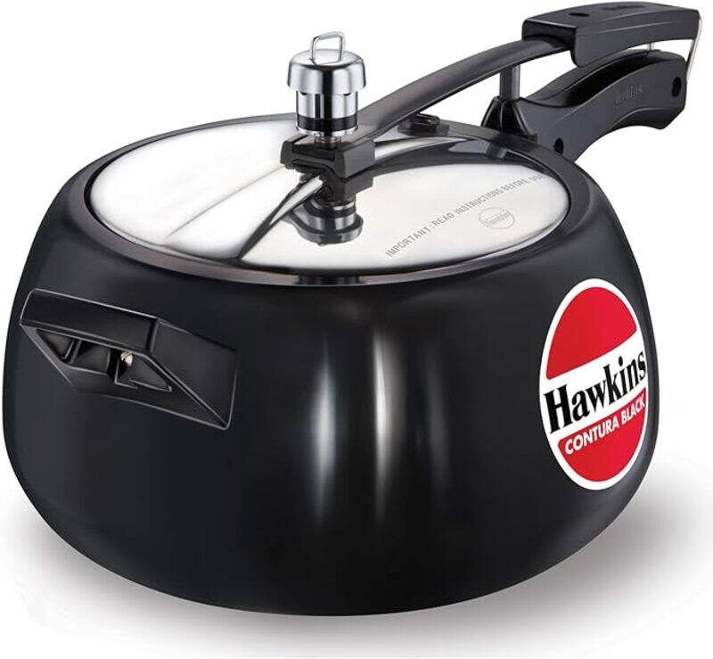 

Hawkins Contura Black Pressure Cooker 5 Ltr