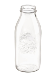 Bormioli Rocco 1 Litre Quattro Stagioni Round Bottle, Clear