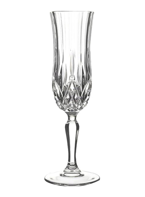 Rcr 130ml 6-Piece Opera Flute Champagne Glass Set, 237950, Clear