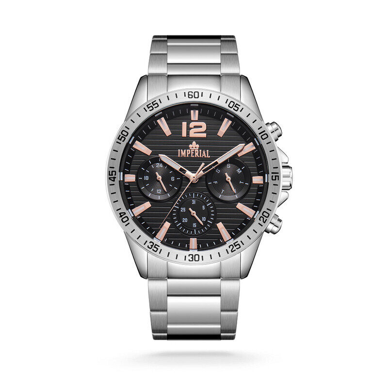 

Imperial Watches Silver Black Dial